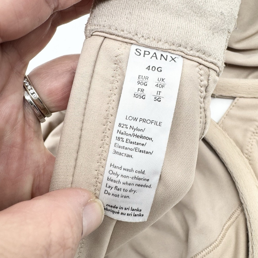 SPANX Low Profile‎ Minimizer Bra In Champagne Beige Size 40G - Picture 10 of 11